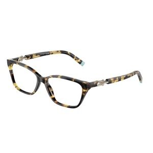 Tiffany & Co TF2229 8064 53 Bold Havana Pale Gołd Eyeglasses 2229